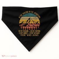There Was Jesus Christian Faith Quote Leopard Rainbow USA-Made Doggie Bandana thumb 0