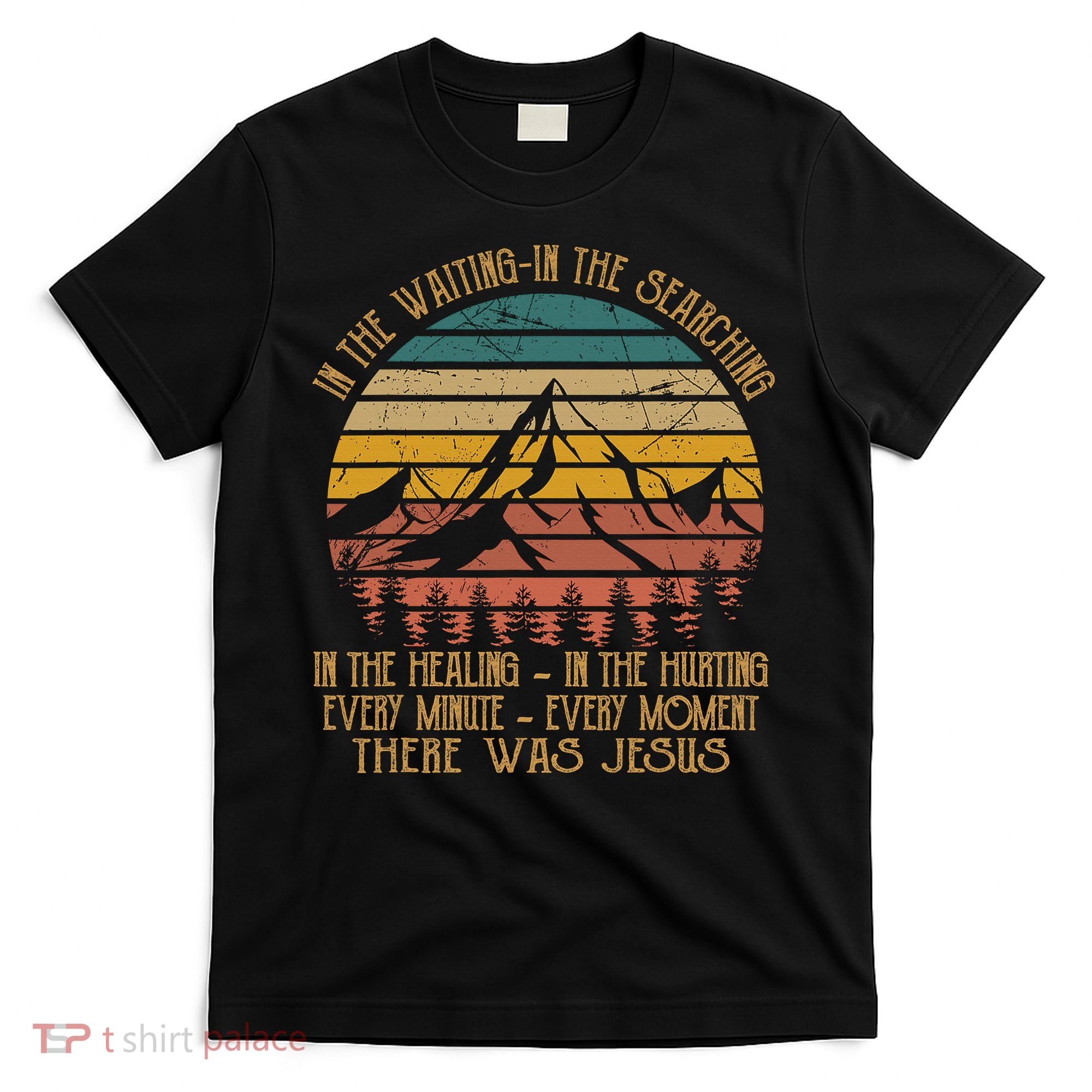 There Was Jesus Christian Faith Quote Leopard Rainbow T-Shirt