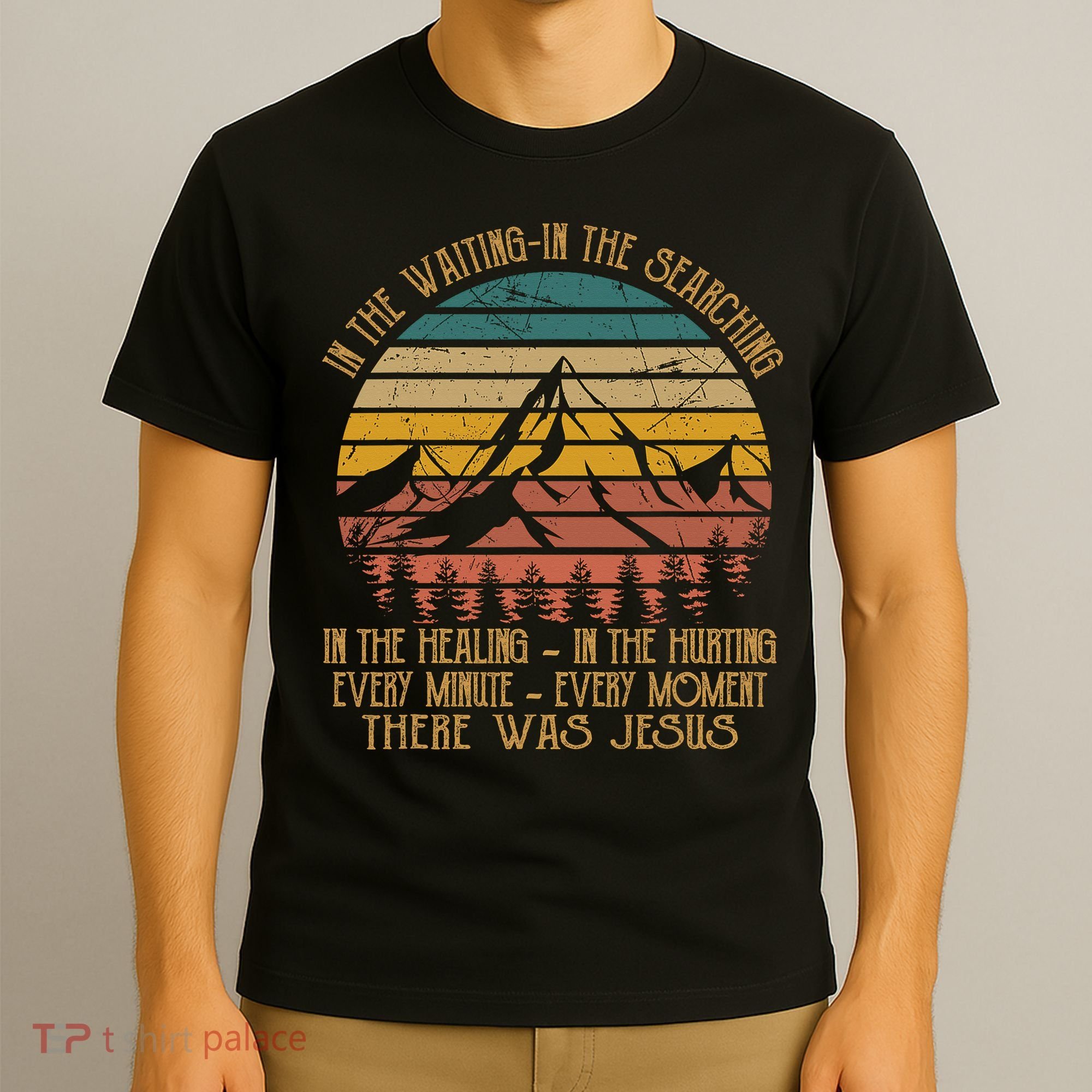 There Was Jesus Christian Faith Quote Leopard Rainbow T-Shirt