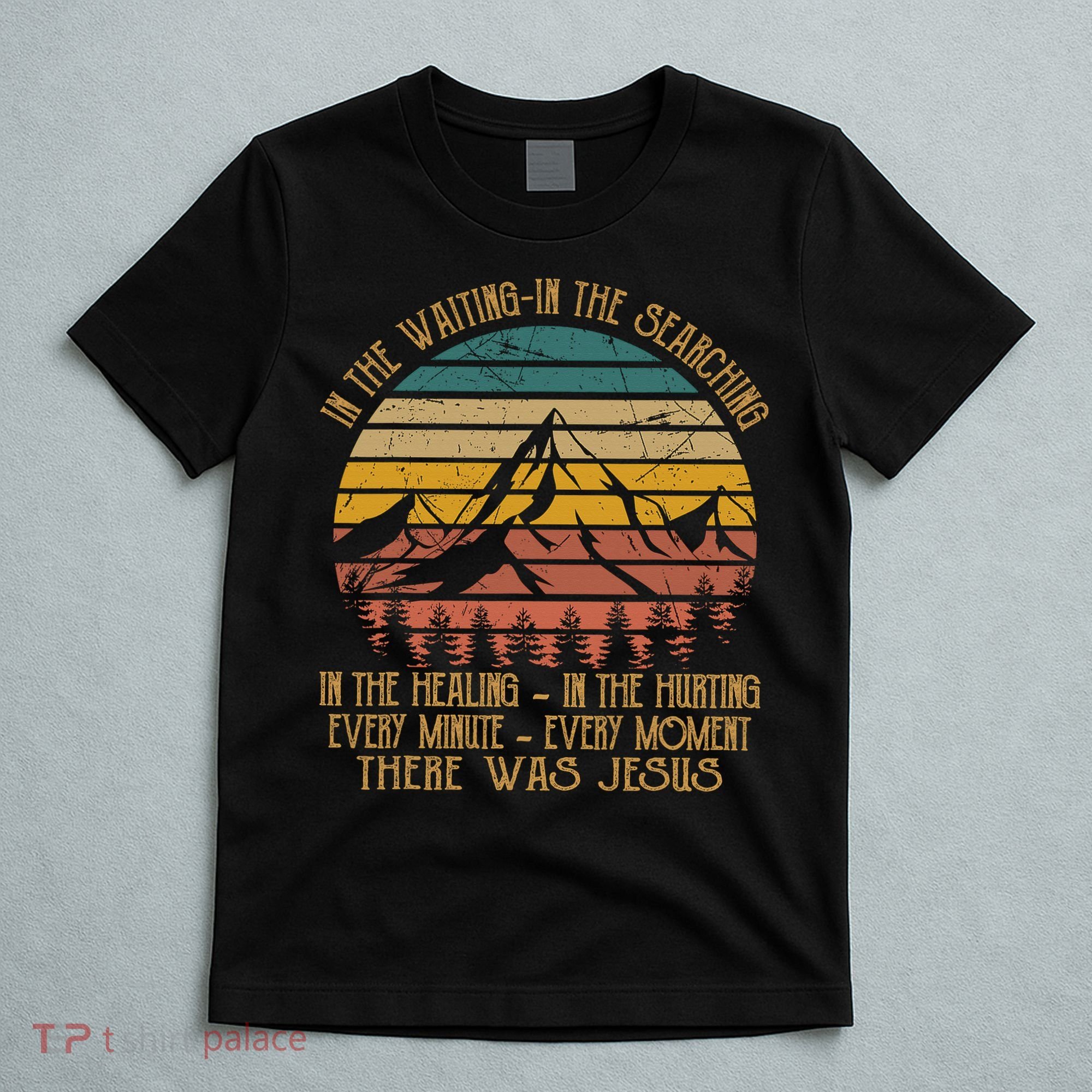 There Was Jesus Christian Faith Quote Leopard Rainbow T-Shirt