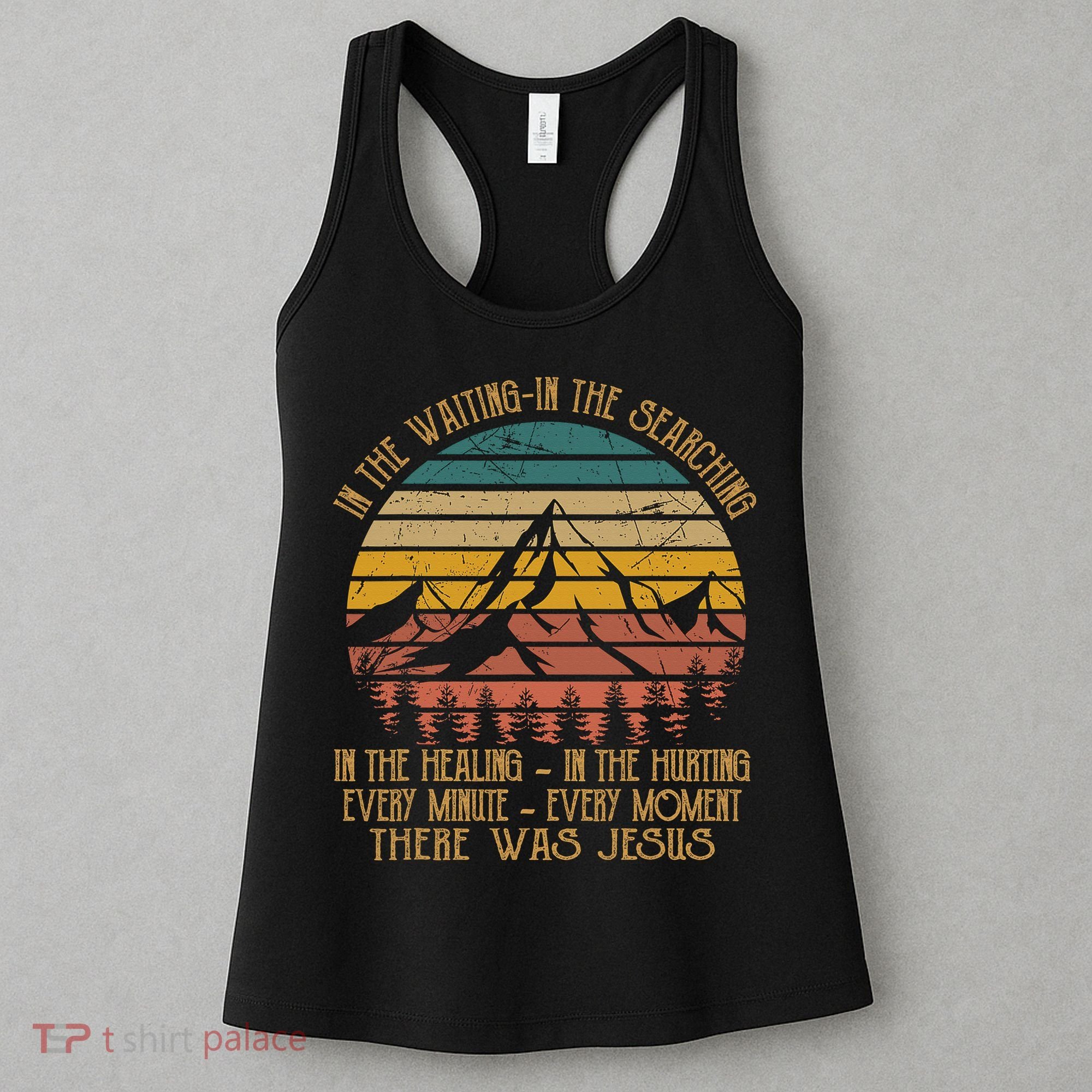 There Was Jesus Christian Faith Quote Leopard Rainbow Women's Tank Top