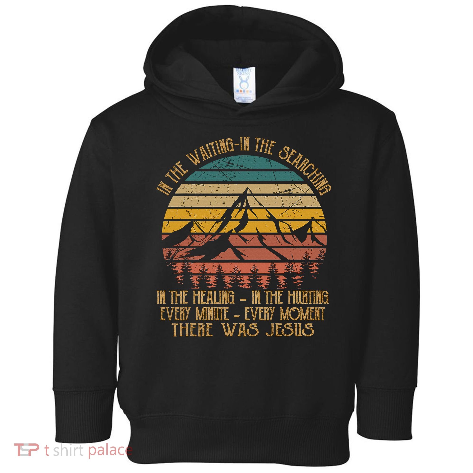 There Was Jesus Christian Faith Quote Leopard Rainbow Toddler Hoodie