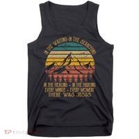 There Was Jesus Christian Faith Quote Leopard Rainbow Tank Top thumb 0