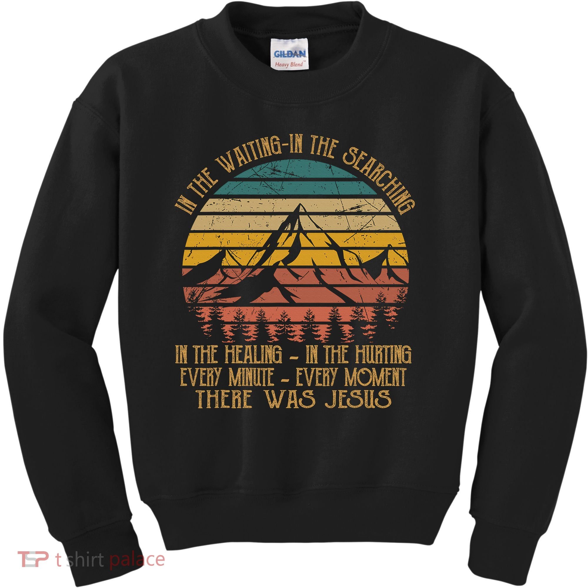 There Was Jesus Christian Faith Quote Leopard Rainbow Kids Sweatshirt