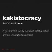 The Word Kakistocracy With A Dictionary Definition Visor thumb 3