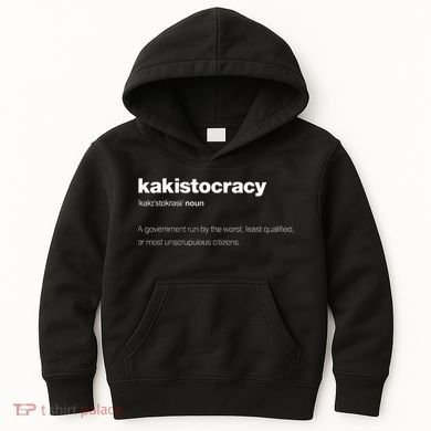 The Word Kakistocracy With A Dictionary Definition Kids Hoodie