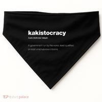 The Word Kakistocracy With A Dictionary USA-Made Doggie Bandana thumb 0