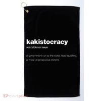 The Word Kakistocracy With A Dictionary Golf Towel thumb 0