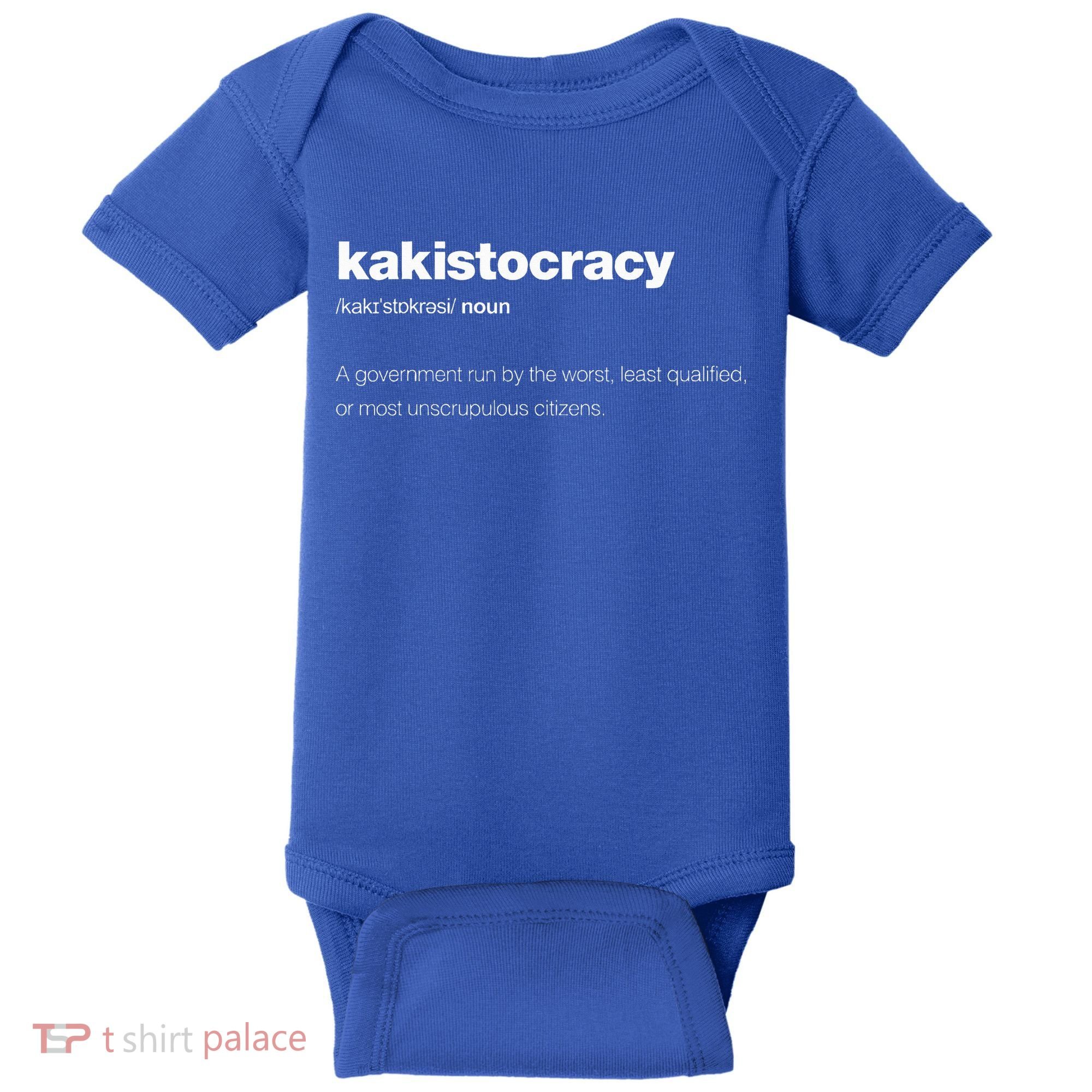The Word Kakistocracy With A Dictionary Baby Bodysuit