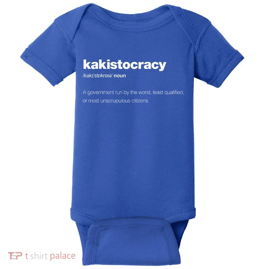 The Word Kakistocracy With A Dictionary Baby Bodysuit