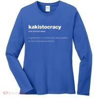 The Word Kakistocracy With A Dictionary Women's Long Sleeve Shirt thumb 0