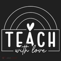 Teach With Love Heart Women's Sweatshirt thumb 2