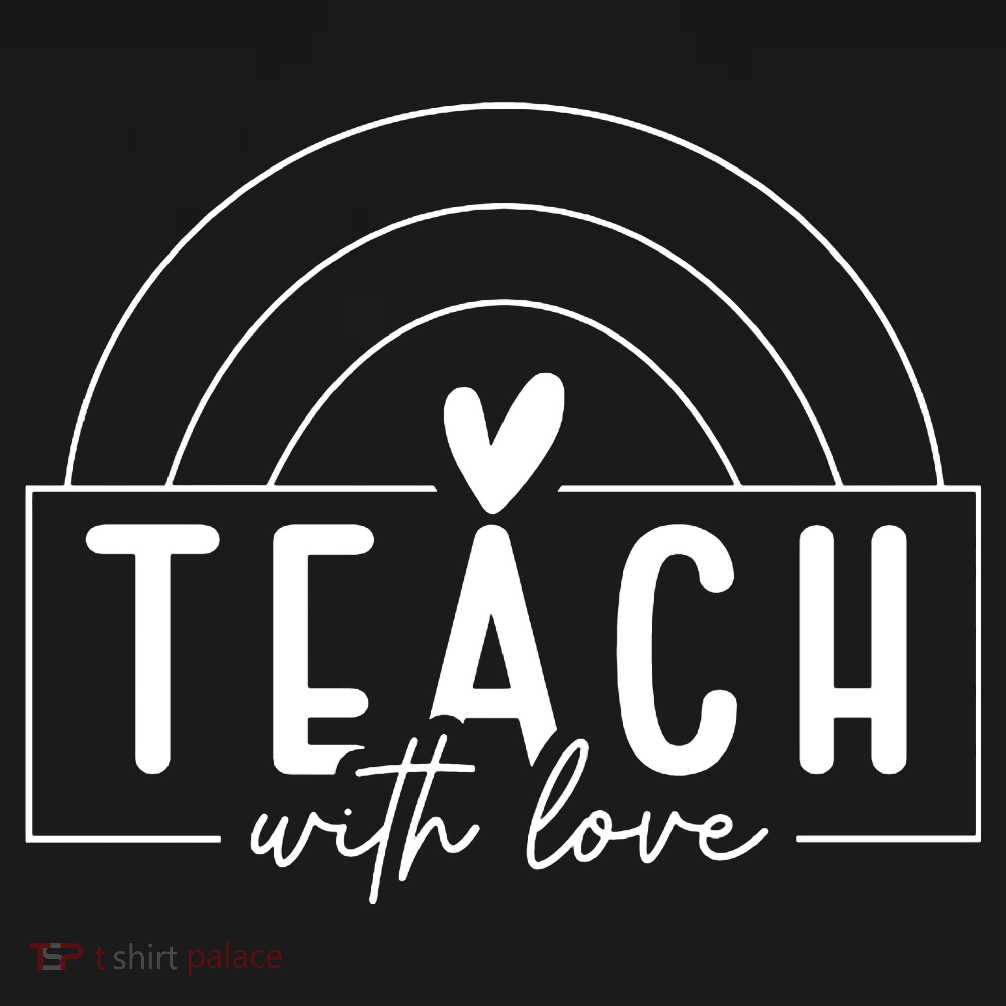 Teach With Love Heart Backpack