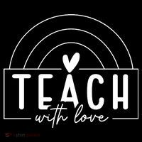 Teach With Love Heart Women's Hoodie thumb 2