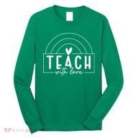 Teach With Love Heart Long Sleeve Shirt thumb 0