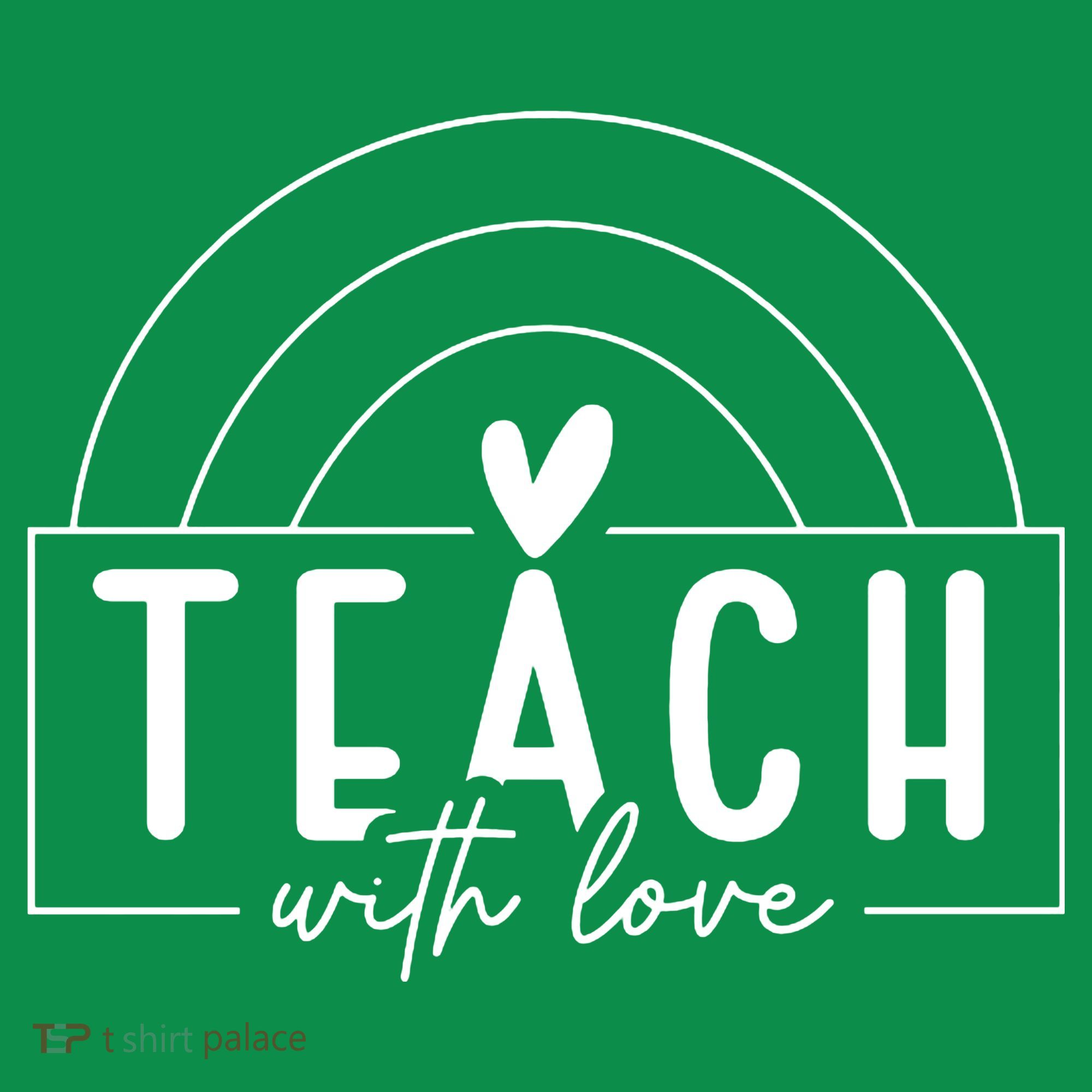 Teach With Love Heart Button