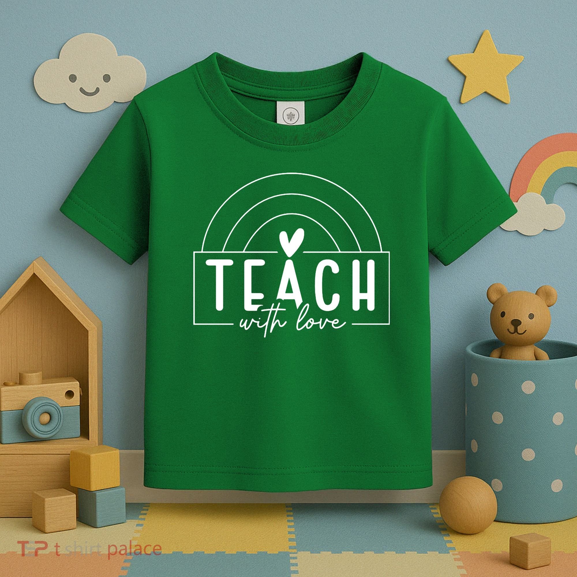 Teach With Love Heart Toddler T-Shirt