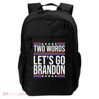 Two Words Let's Go Brandon Backpack thumb 0