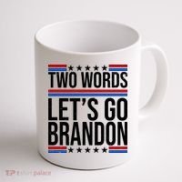 Two Words Let's Go Brandon Coffee Mug thumb 1