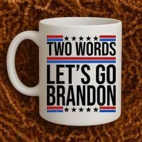 Two Words Let's Go Brandon Coffee Mug thumb 2