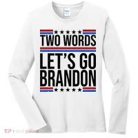 Two Words Let's Go Brandon Women's Long Sleeve Shirt thumb 0