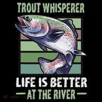 Trout Whisperer Life Is Better At The River Fly Fishing Coffee Mug thumb 5