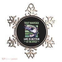 Trout Whisperer Life Is Better At The River Fly Fishing Ornament thumb 0