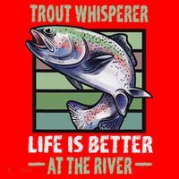 Trout Whisperer Life Is Better At The River Fly Fishing Santa Hat thumb 1