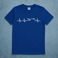 Two Wheels Lovers Motorcycle Heartbeat Cute Gift T-Shirt thumb 5