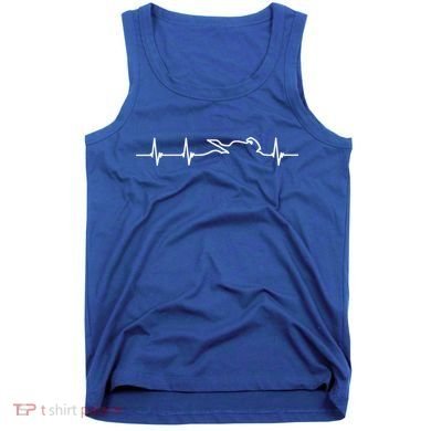 Two Wheels Lovers Motorcycle Heartbeat Cute Gift Tank Top