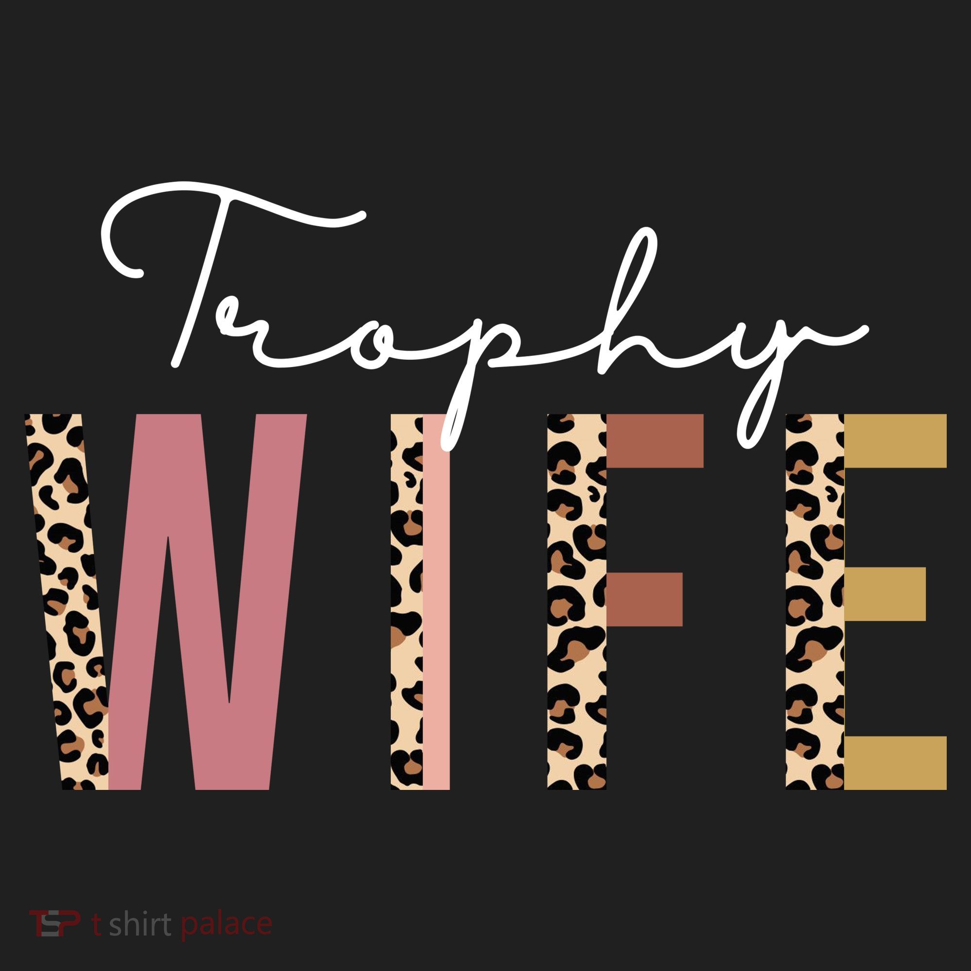 Trophy Wife Leopard Print Women's Sweatshirt