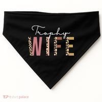 Trophy Wife Leopard Print USA-Made Doggie Bandana thumb 0