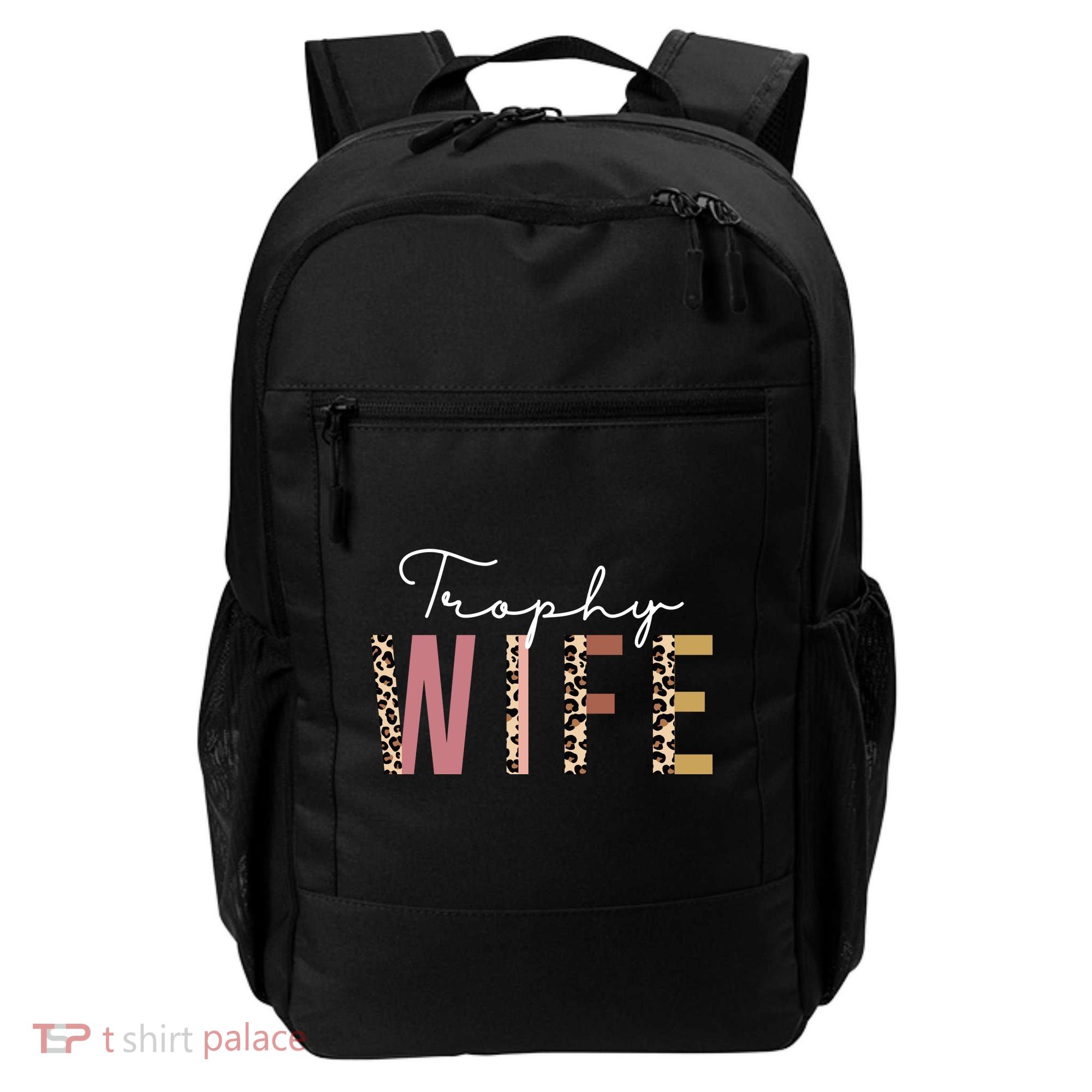Trophy Wife Leopard Print Backpack