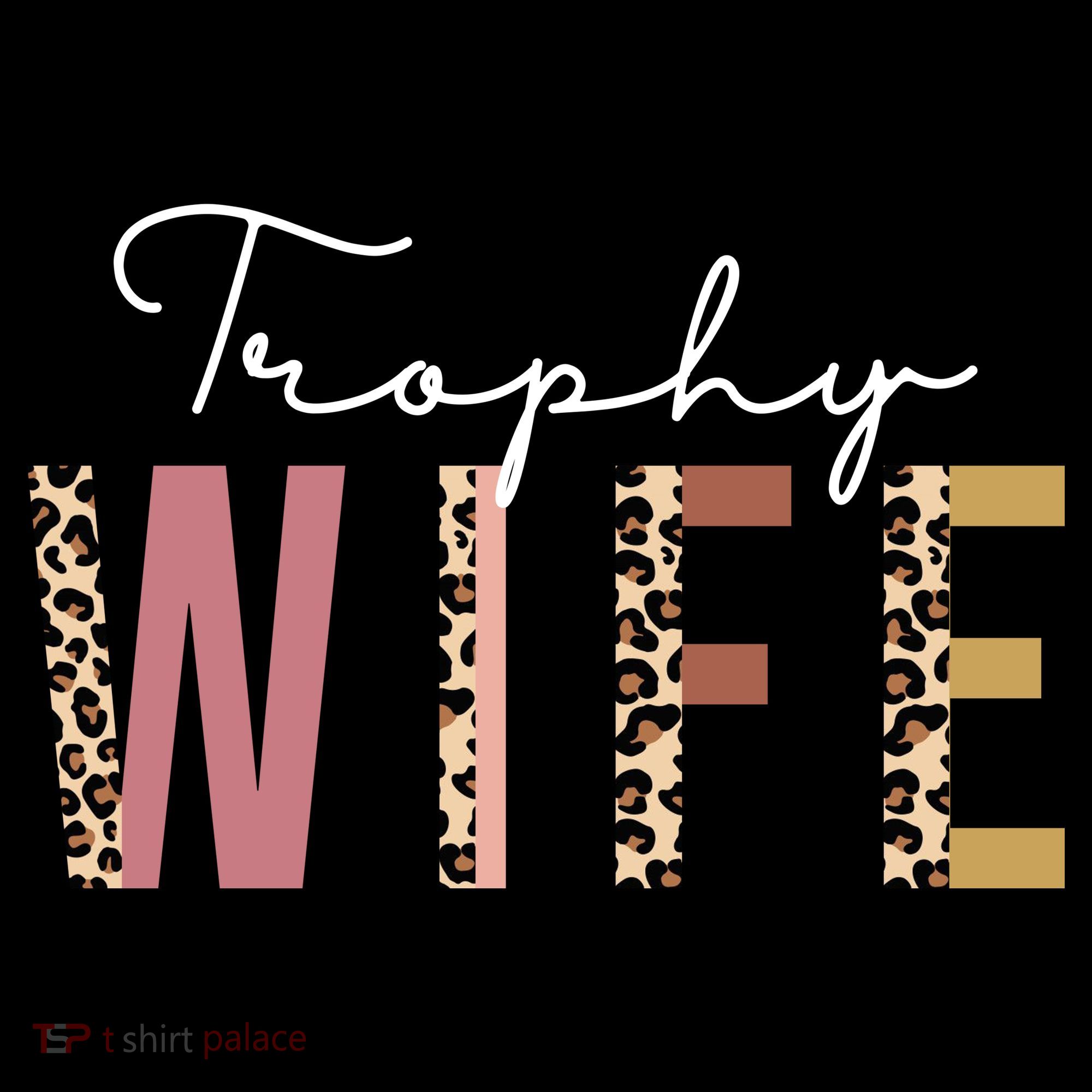 Trophy Wife Leopard Print Women's Hoodie