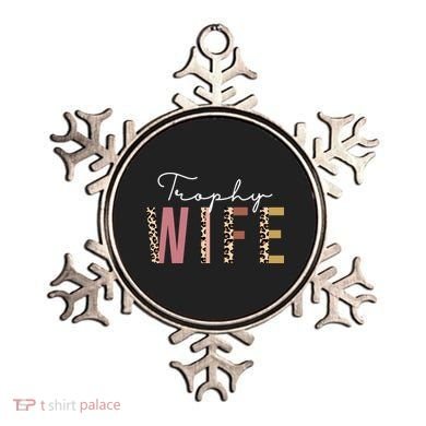 Trophy Wife Leopard Print Ornament