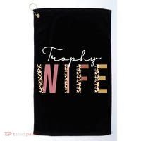 Trophy Wife Leopard Print Golf Towel thumb 0