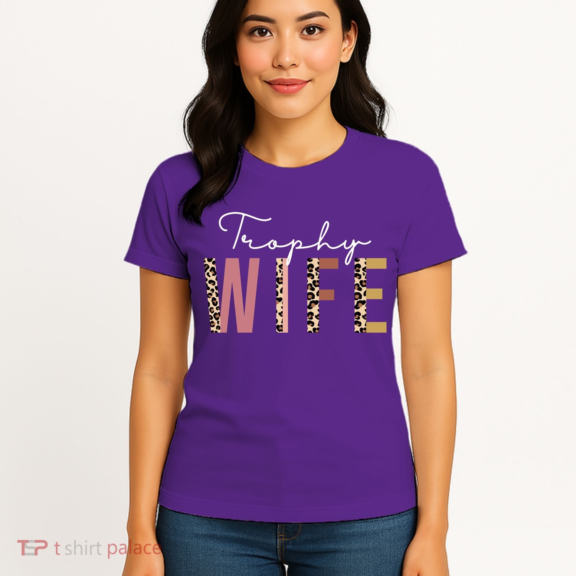Trophy Wife Leopard Print Women's T-Shirt