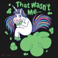 That Wasn't Me Funny Unicorn Farting Ornament thumb 1