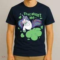 That Wasn't Me Funny Unicorn Farting T-Shirt thumb 3