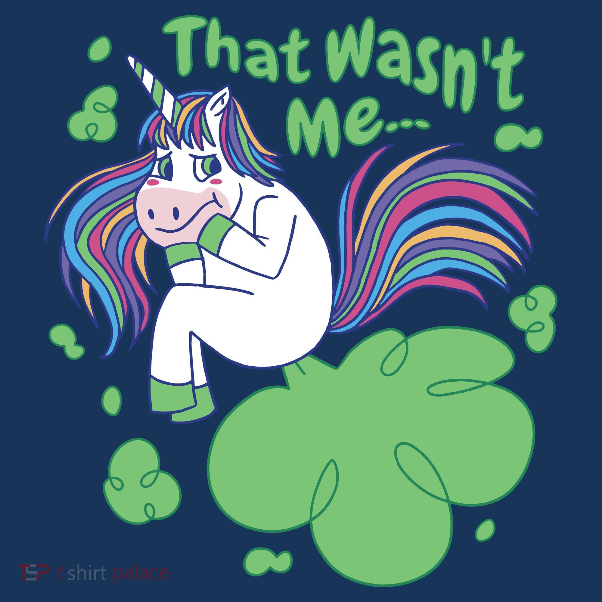 That Wasn't Me Funny Unicorn Farting T-Shirt
