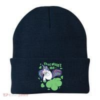 That Wasn't Me Funny Unicorn Farting Beanie thumb 0