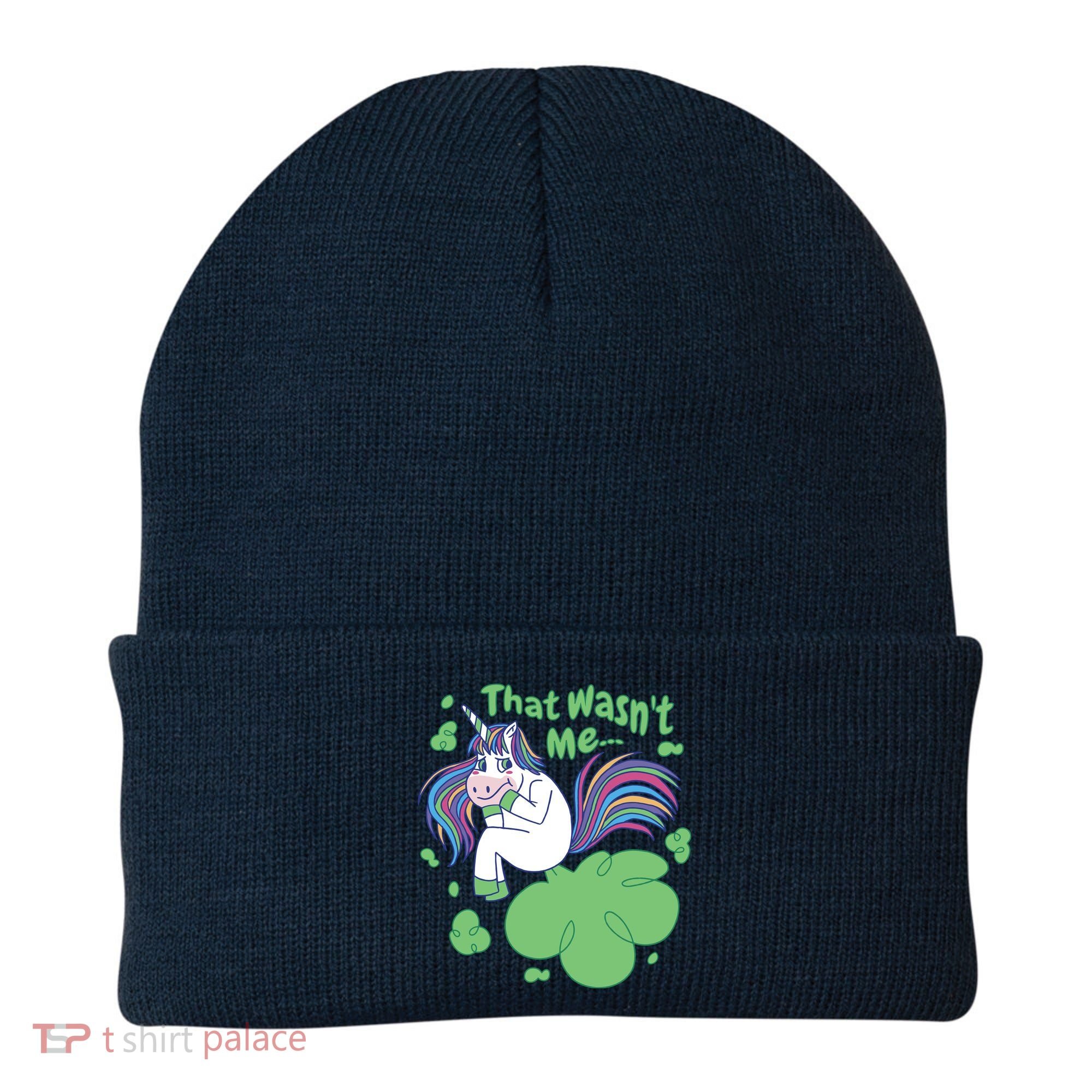 That Wasn't Me Funny Unicorn Farting Beanie