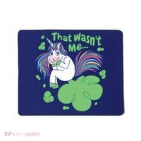 That Wasn't Me Funny Unicorn Farting Mousepad thumb 0