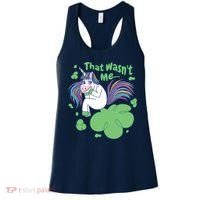 That Wasn't Me Funny Unicorn Farting Women's Tank Top thumb 0