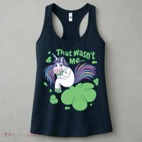 That Wasn't Me Funny Unicorn Farting Women's Tank Top thumb 3