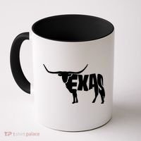 Texas Word Mashup Longhorn Coffee Mug thumb 0