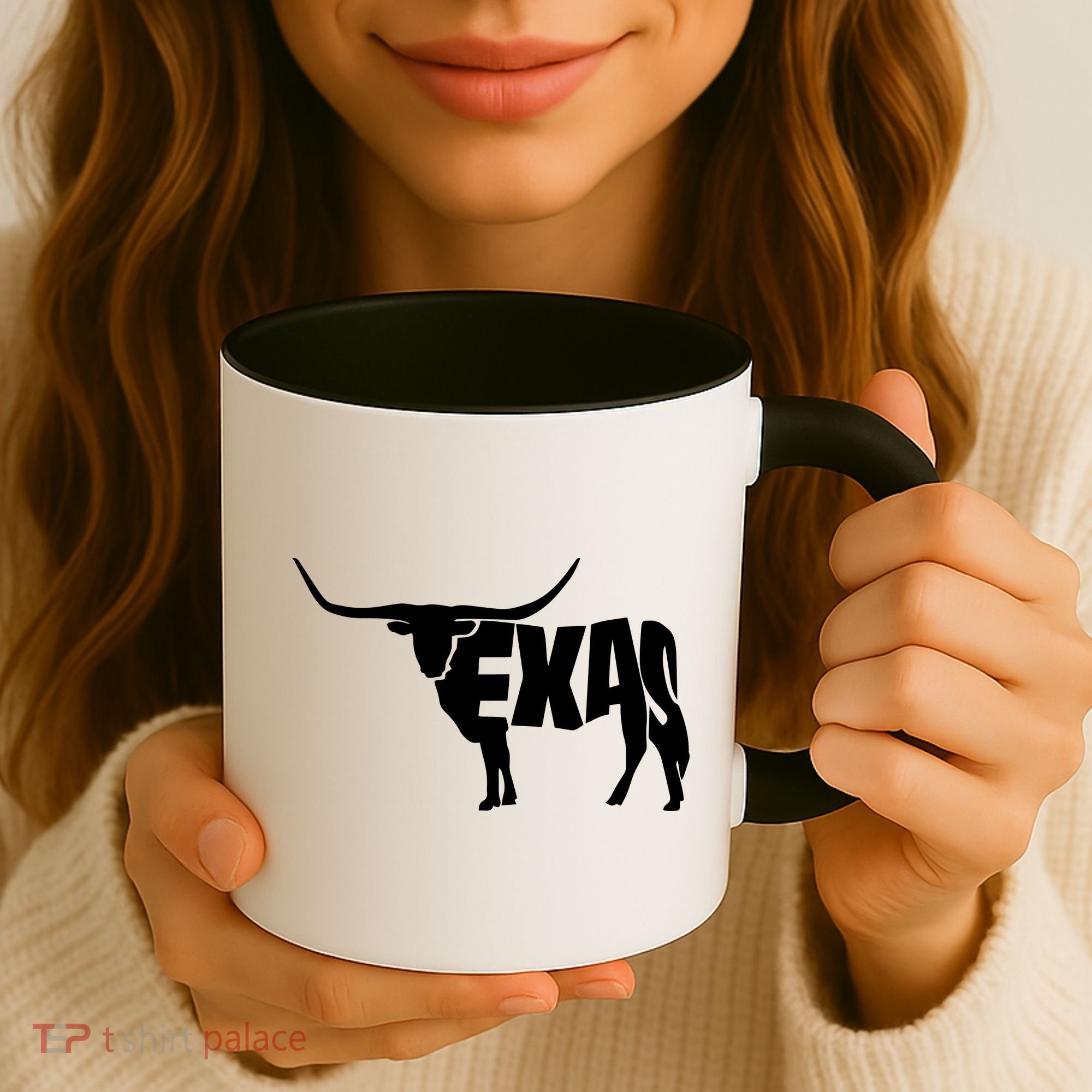 Texas Word Mashup Longhorn Coffee Mug