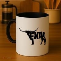 Texas Word Mashup Longhorn Coffee Mug thumb 4