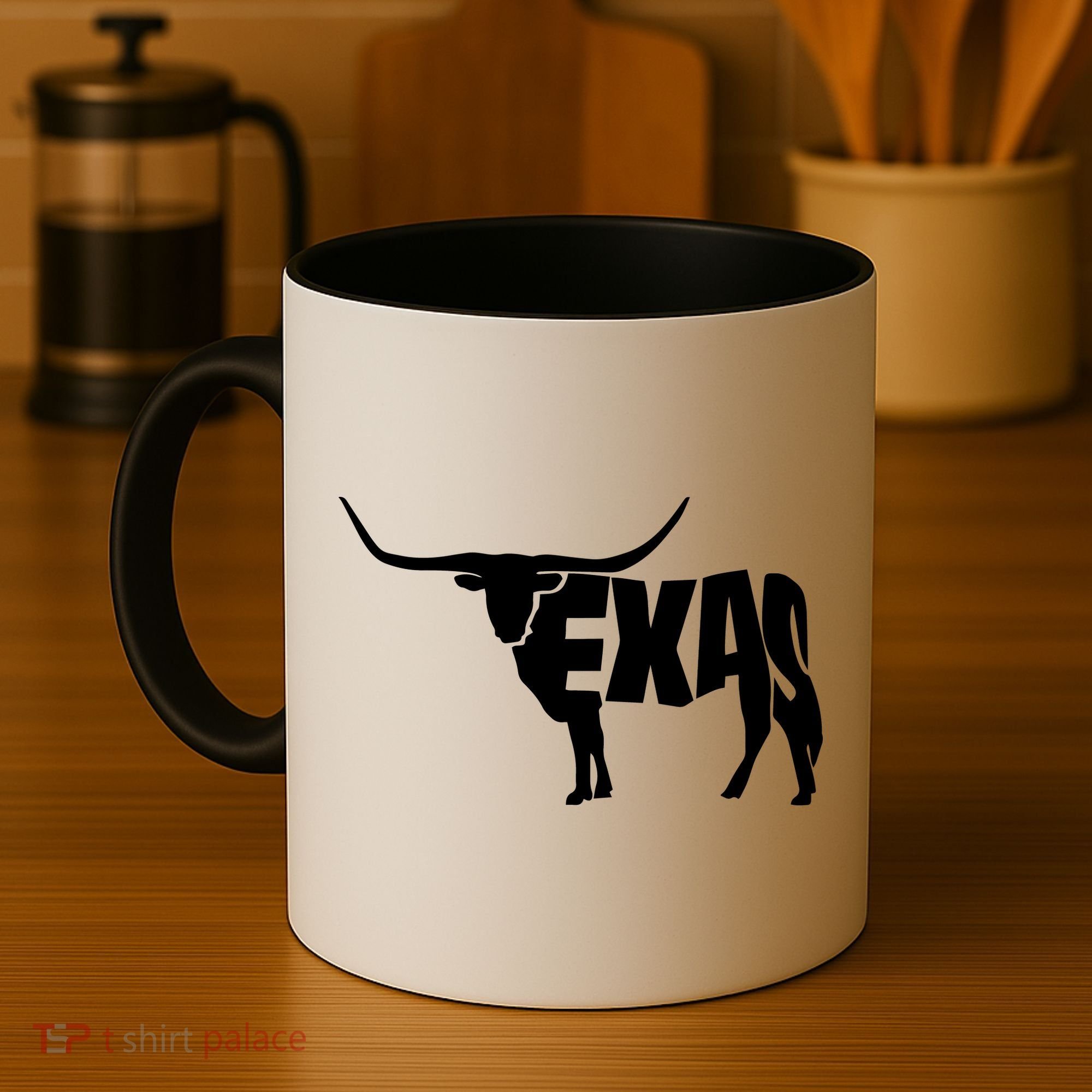 Texas Word Mashup Longhorn Coffee Mug
