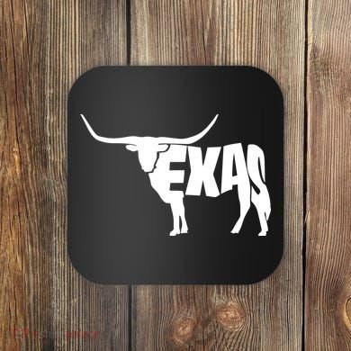 Texas Word Mashup Longhorn Coaster